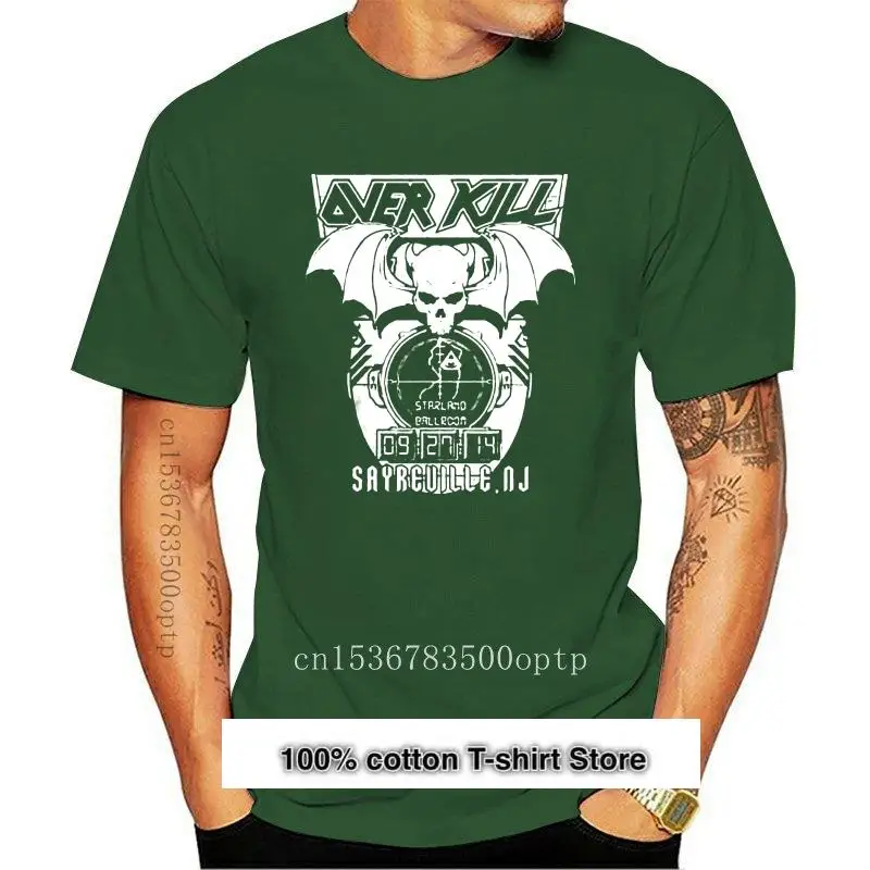 Camiseta oficial de marca para hombre, ropa para S-M-L-XL-2XL, OVERKILL, The Wrecking Crew