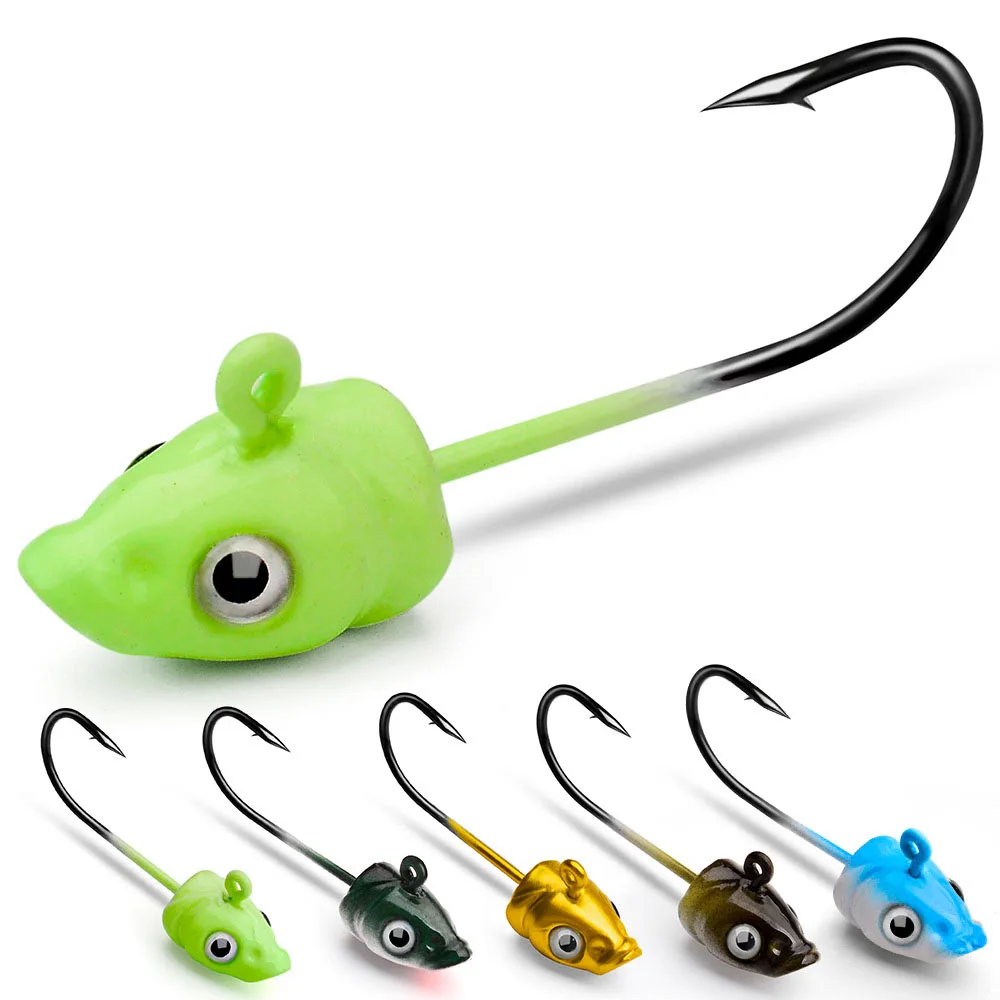 

Luya lead head hook soft fish lead head hook anti hanging bottom Luya hook 3.5g 7g soft bait JIG hook