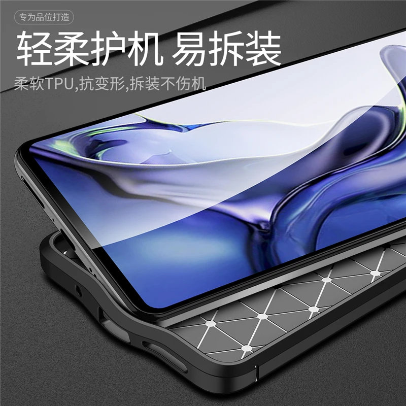 For Poco M4 5G Case Cover For Xiaomi Poco M4 5G Capa Shockproof Phone Back Bumper TPU Soft Leather For Fundas Poco M4 5G Cover