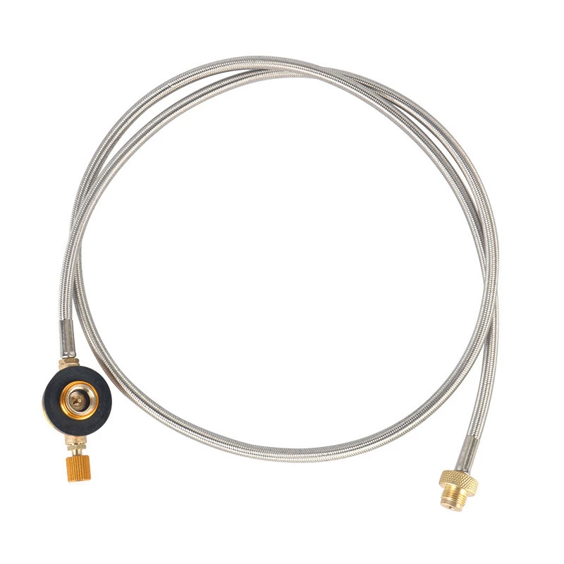 

Outdoor Camping Flat Gas Tank Hose Stove Head Flat Gas Tank Extension Tube Suitable For Flat Gas Tank Extension Line