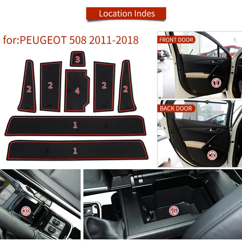 

Нескользящий коврик для Peugeot 508 508sw 508RXH 2011-2018