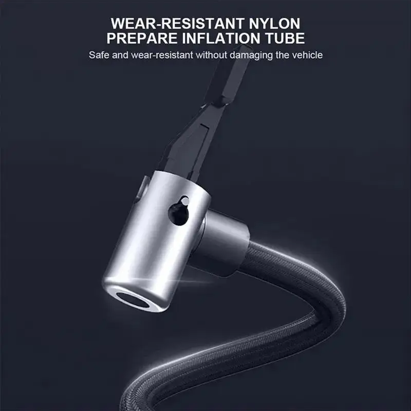 Автомобильный воздушный компрессор беспроводной насос для шин с подсветкой