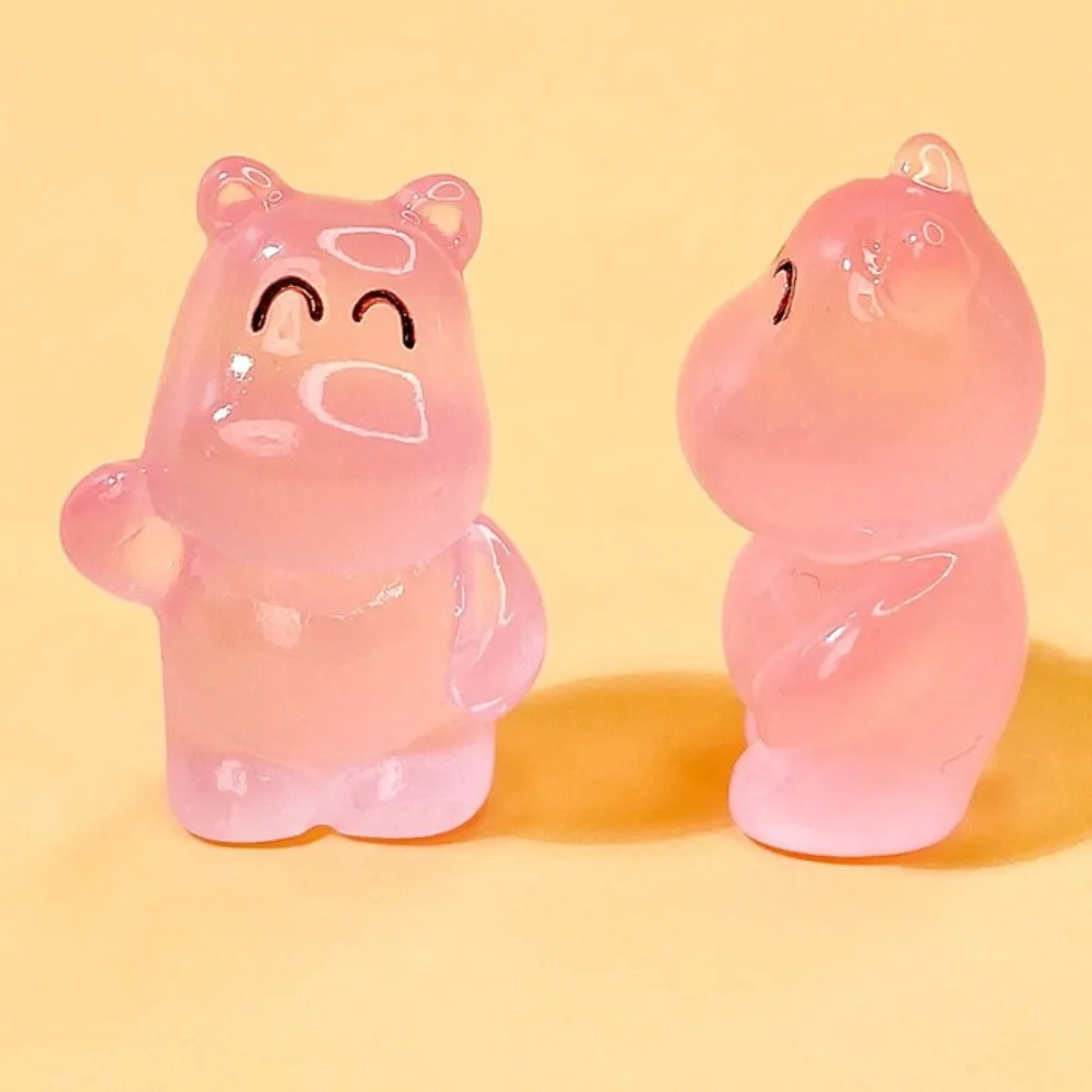 Angry Baby Hippo Мини-Бегемот Светящийся Орнамент Надувной Свинья Свет в Темноте Кукла