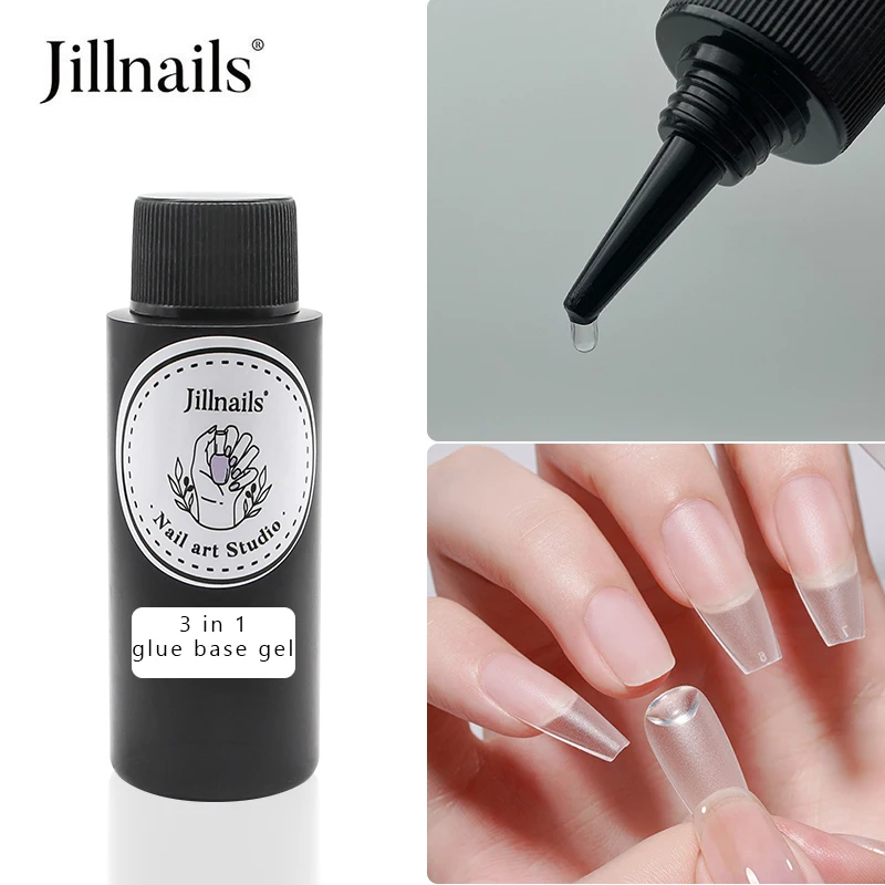 Гель-клей для ногтей Jillnails 60 мл накладных искусственные ногти блестящее покрытие