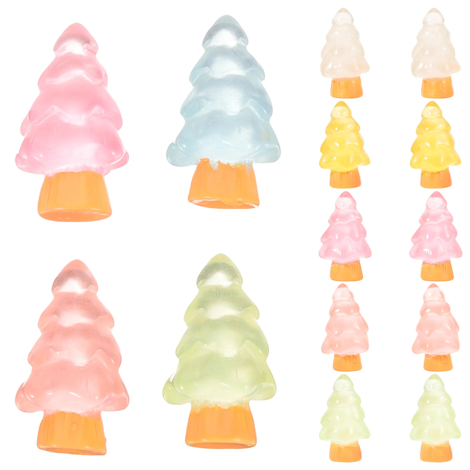 16 шт. аксессуары рождественские Светящиеся в темноте елки снежной Пейзаж