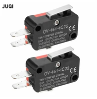 10pcs v 151 1c25 15a micro limit switch push button spdt momentary snap action inching switch travel switch