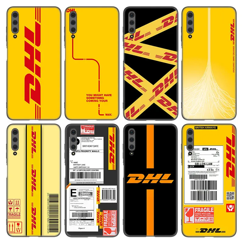 DHL экспресс чехол для телефона Huawei Honor 7A 8A 9X 20 Pro 8 10X Lite 7S 8C 8S 8X 9A 9C 10i 20i 30i 20E 20S, мягкий черный чехол из ТПУ