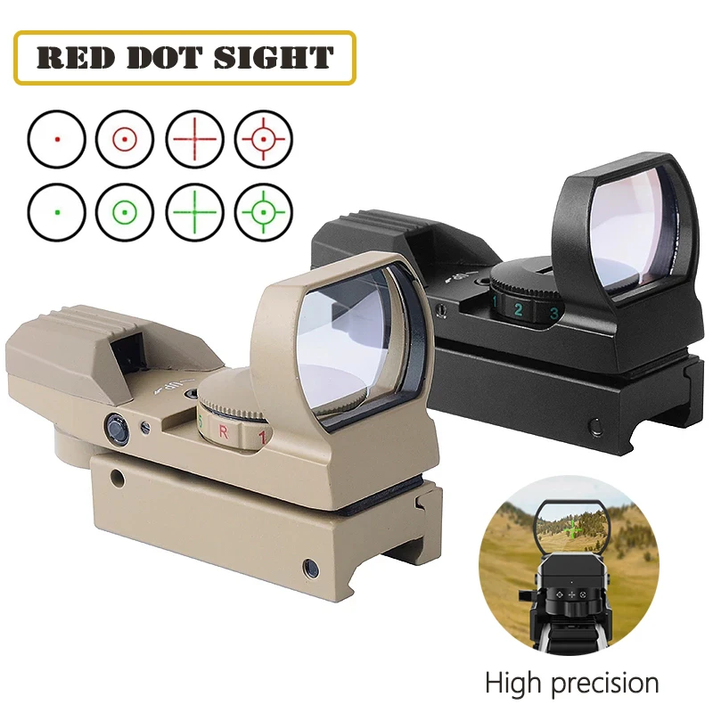 

Red Dot Scope Tactical Optical High Precision Scope For 11/20mm Orbital Rifle Scope Hunting Airsoft Sniper Pistol Red Dot Sight