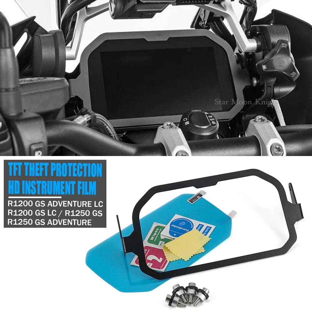 

TFT Theft + Lnstrument Film Protection For BMW R1250GS GS R 1250 1200 GS R1200 R1200GS Adventure LC ADV Screen Anti Theft Brace