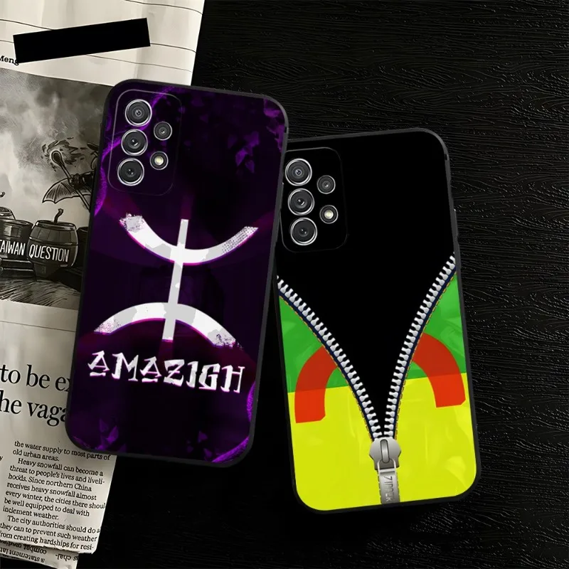 

Amazigh Symbol Berber Academy Phone Case Back For Samsung S22 S23 S30 S21 S20 S9 S10 S8 S7 S6 Pro Plus Edge Ultra Fe Silicone