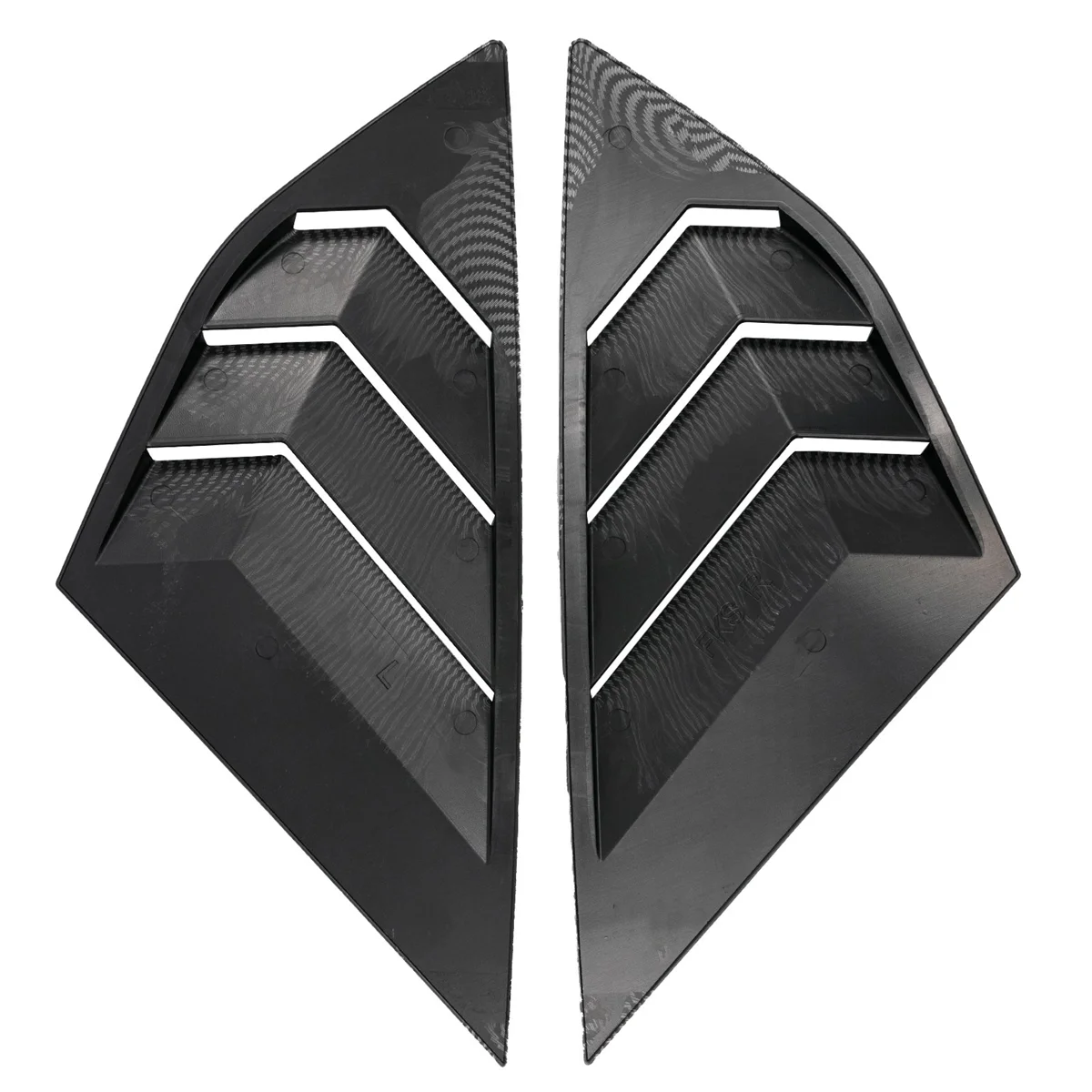 Цветная задняя боковая Решетка окна из углеродного волокна для Ford Focus MK3 ST RS Hatchback