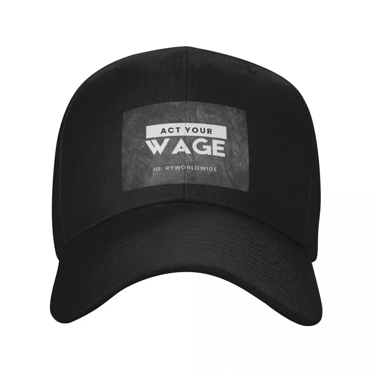 Бейсбольная кепка Act Your Wage Ry с термокозырьком чайная шляпа для девочек мужская
