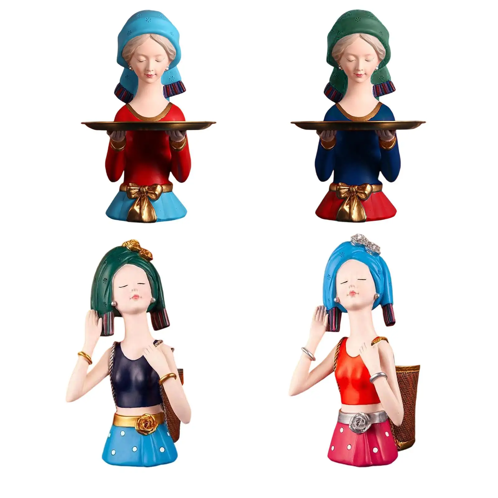 

Woman Statue and Sculptures Art Decoration Figurines for Bookshelf Bedroom