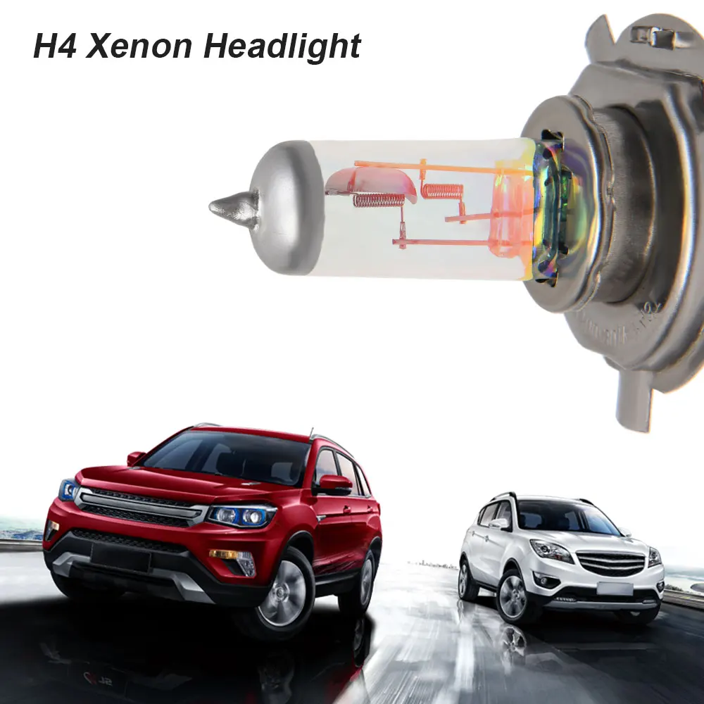 H4 Галогенные Автомобильные Фары 2 Шт. 12 В 55 Вт Супер Яркие Ближнего/far Beam Для