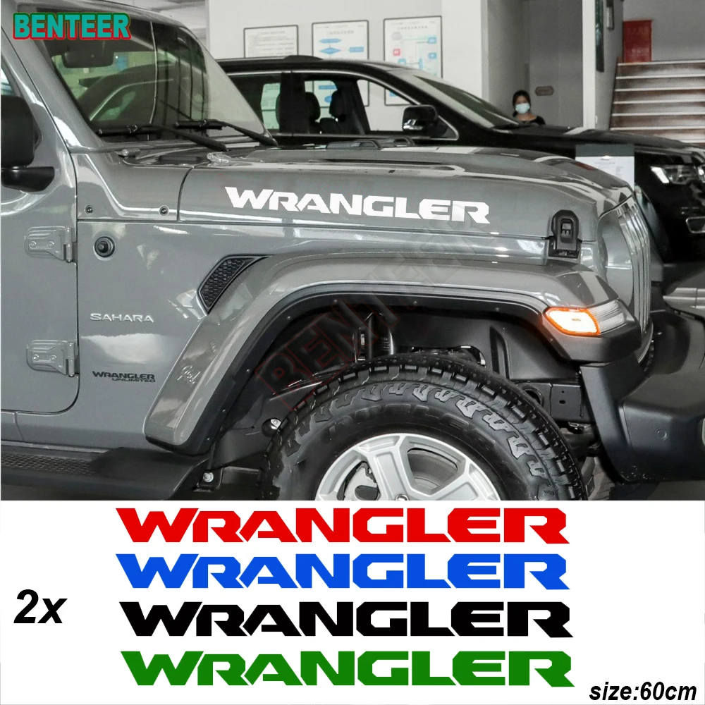 

2 шт. наклейки на головку автомобиля для Jeep WRANGLER, автомобильные аксессуары