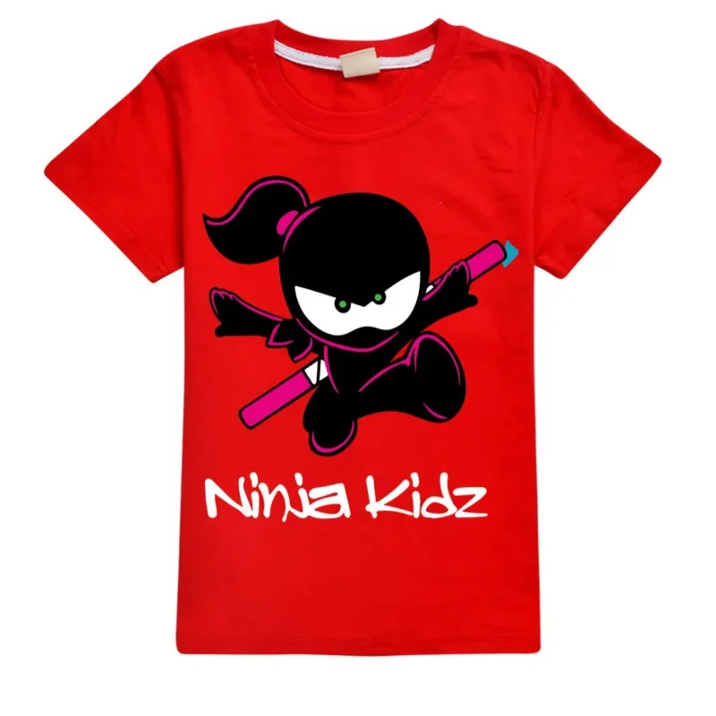 Детская одежда NINJA KIDZ модная летняя футболка для мальчиков с коротким рукавом