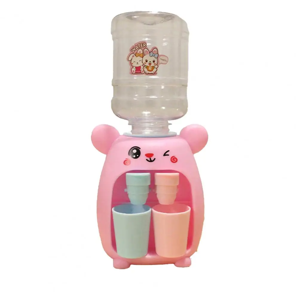 

Mini Water Dispenser Double Outlet Rabbit with Cup Mini Role Play Funny Beverage Dispenser Play House Toy Children Gift