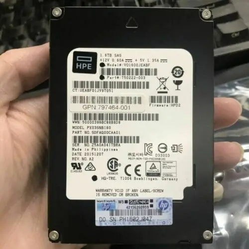 

1.6TB Enterprise SSD 2.5" 12 SAS Gbps Internal SDFAQ00CAA01 PX03SNB160