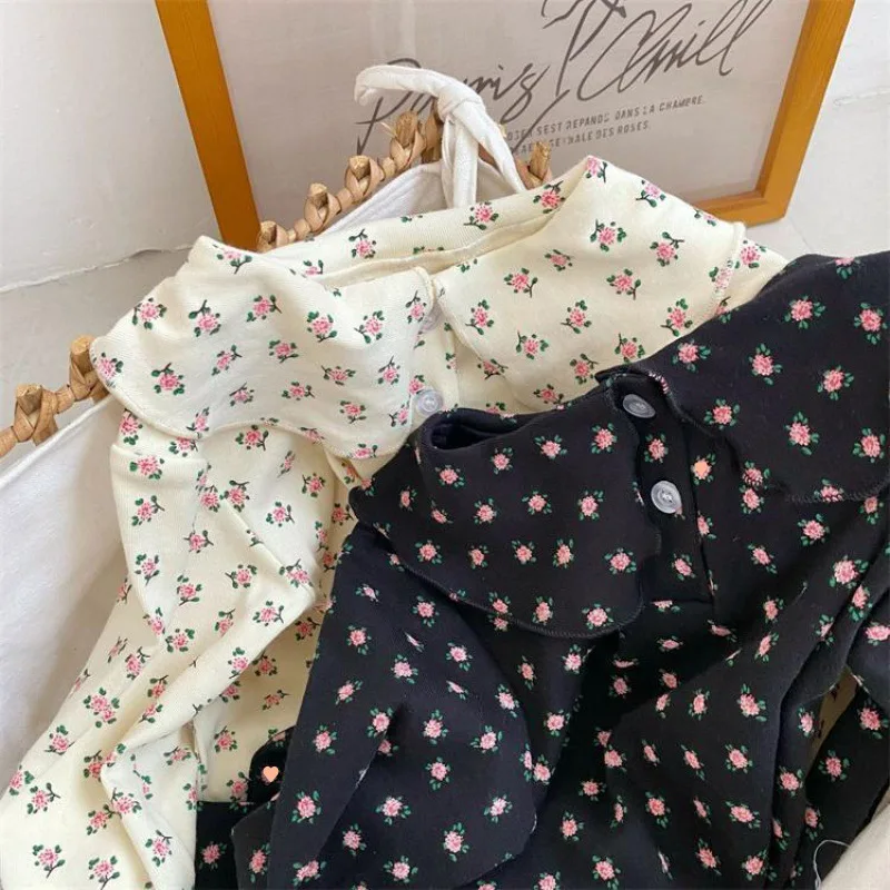 

Floral Cotton Infant Baby Girls T-shirt Bottoming Shirt