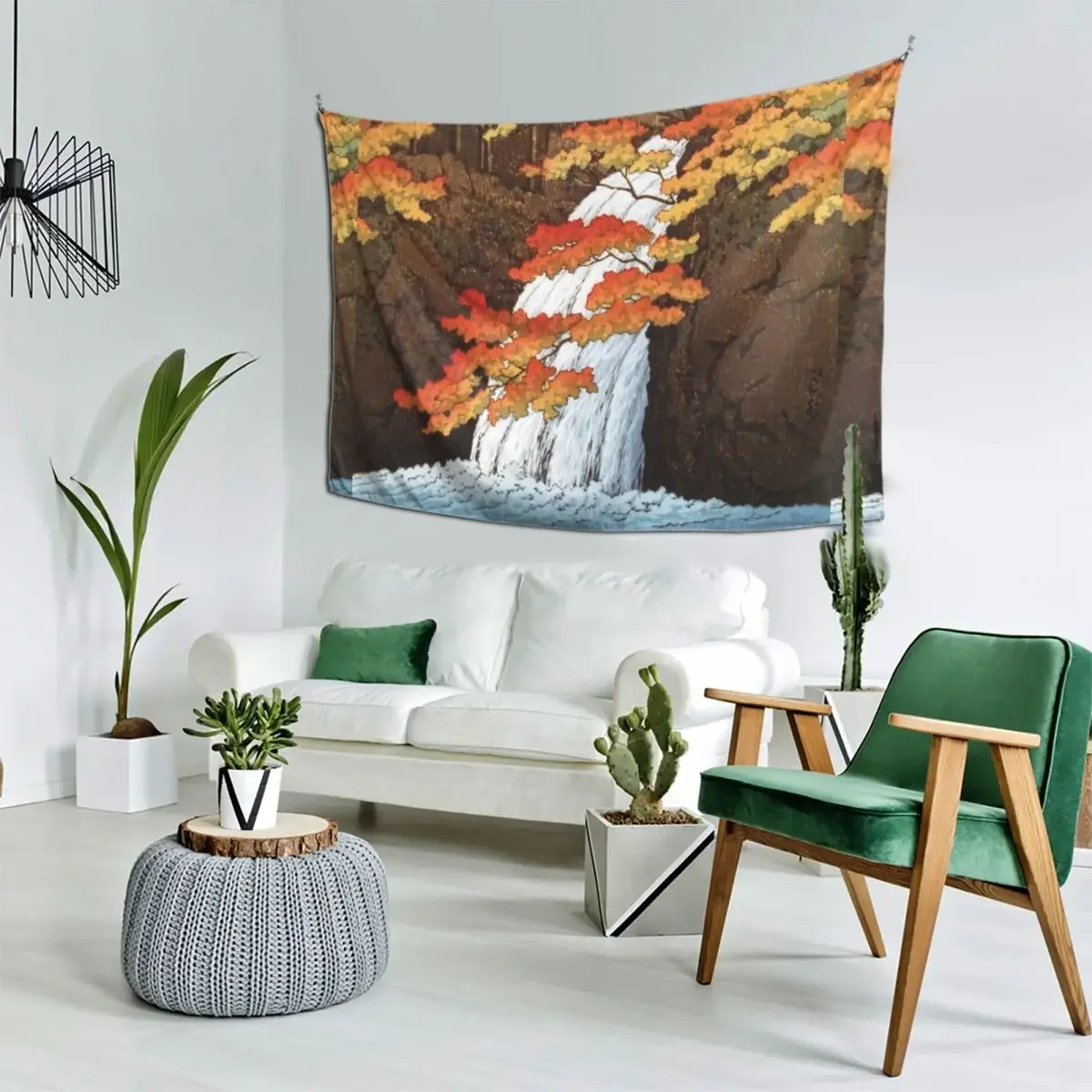 Водопад Сендзю в Акаме от Kawase Hasui гобеленовые обои вещи для спальни чтобы