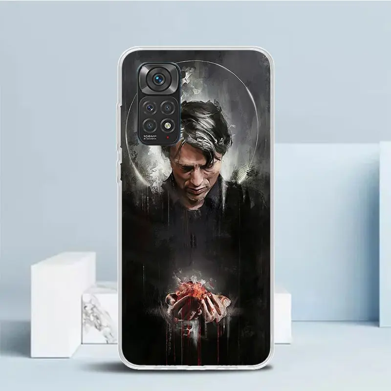 Чехол для телефона Hannibal Movie Xiaomi Redmi Note 13 12S 12 11S 11 11T 11E Pro Plus 10S 10 9S 9 8T 8 7 + мягкая задняя