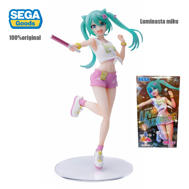 

Original SEGA VOCALOID Hatsune Miku Figure Luminasta Aid Concert 20Cm Pvc Anime Figurine Collection Model Toys for Girls Gift