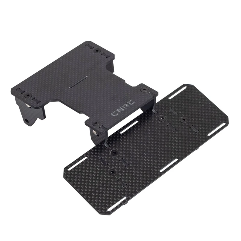 

Battery Front Mounted Modification Panel Carbon Fiber Battery Mounting Plate for 1/10 Axial SCX10 II 90046 90047 Parts