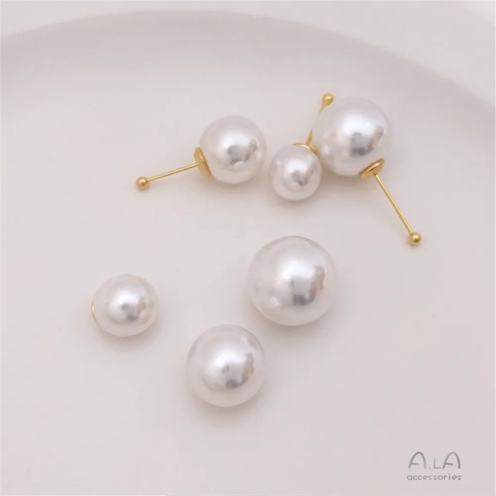 

Earpin pin can be used in high gloss imitation pearl 14K Gold Filled earplug earplug DIY handmade earring accessories