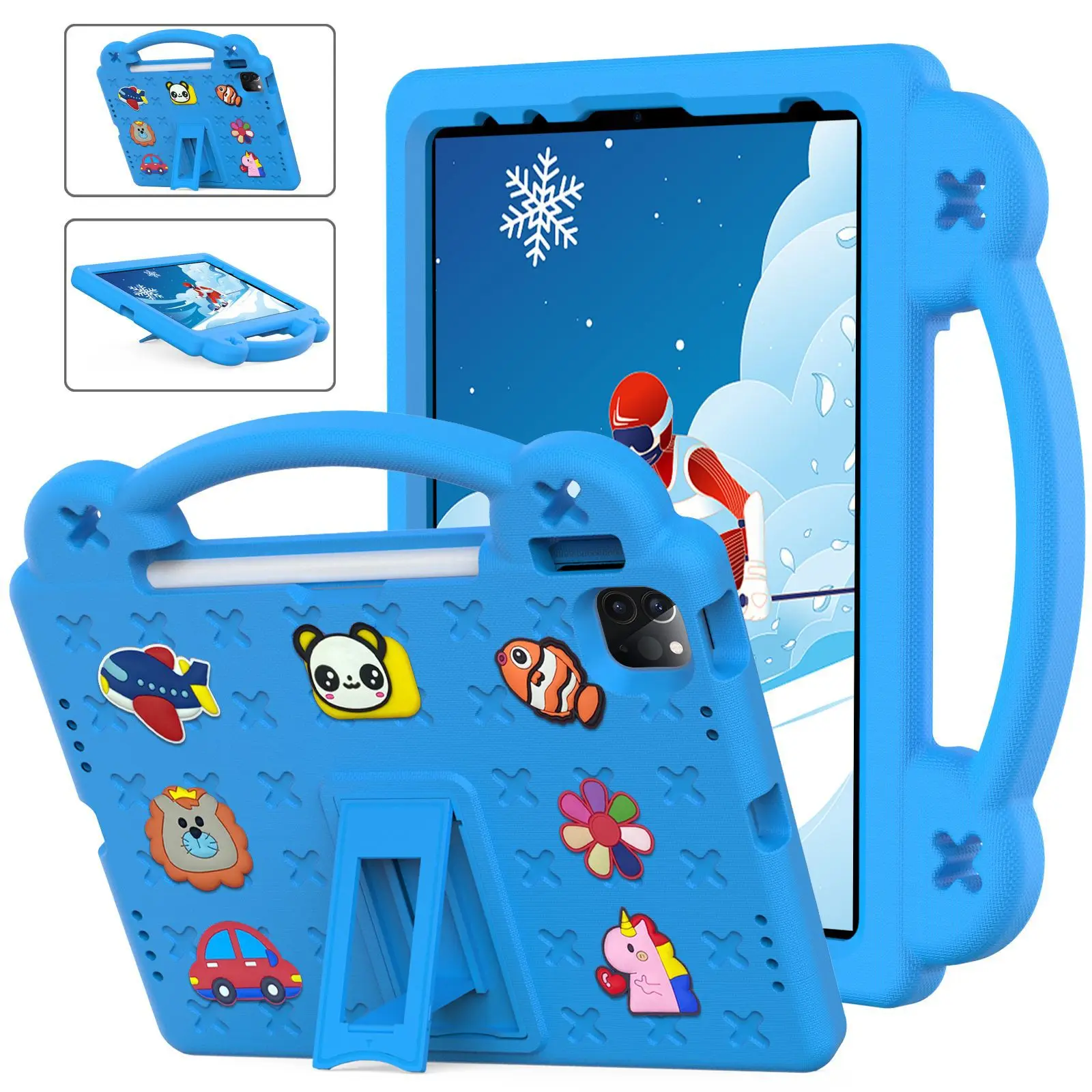 

EVA Hand-held Stand Kids Protective Tablet Case for Samsung Galaxy Tab A 8.0 10.1 S5e A8 A7 S6 Lite 8.7 10.4 10.5 inch Cover