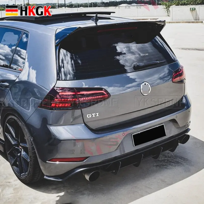 

Car Styling for Volkswagen VW Golf 7 MK7 7.5 Rline GTI R GTI/R Spoiler 2014-2019 ABS Plastic rear roof Trunk spoiler Wing