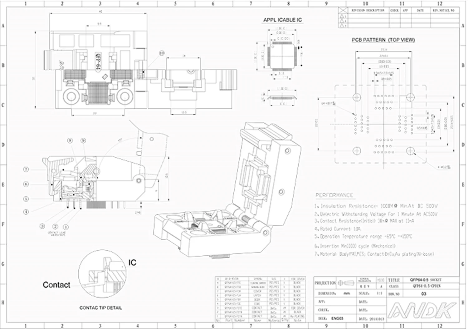 QFP64 TQFP64 LQFP64 раскладная конструкция сгорание в шаге розетки 0 5 мм Φ STM32 тестовая