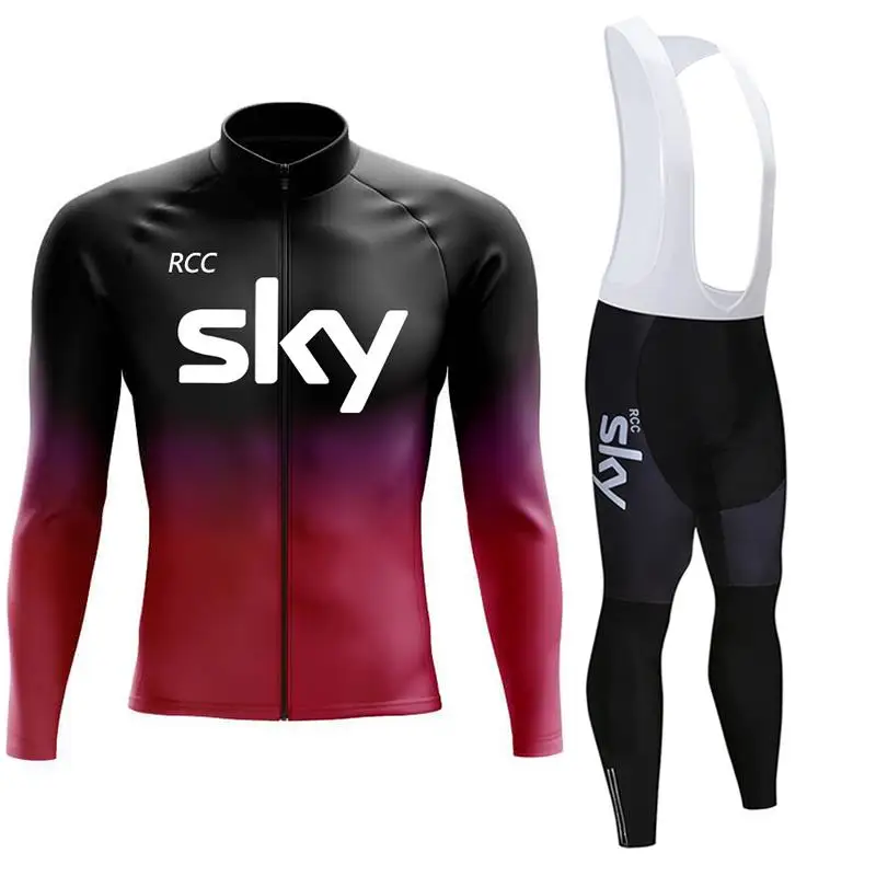 Комплект велосипедной одежды RCC SKY с длинным рукавом одежда для езды на