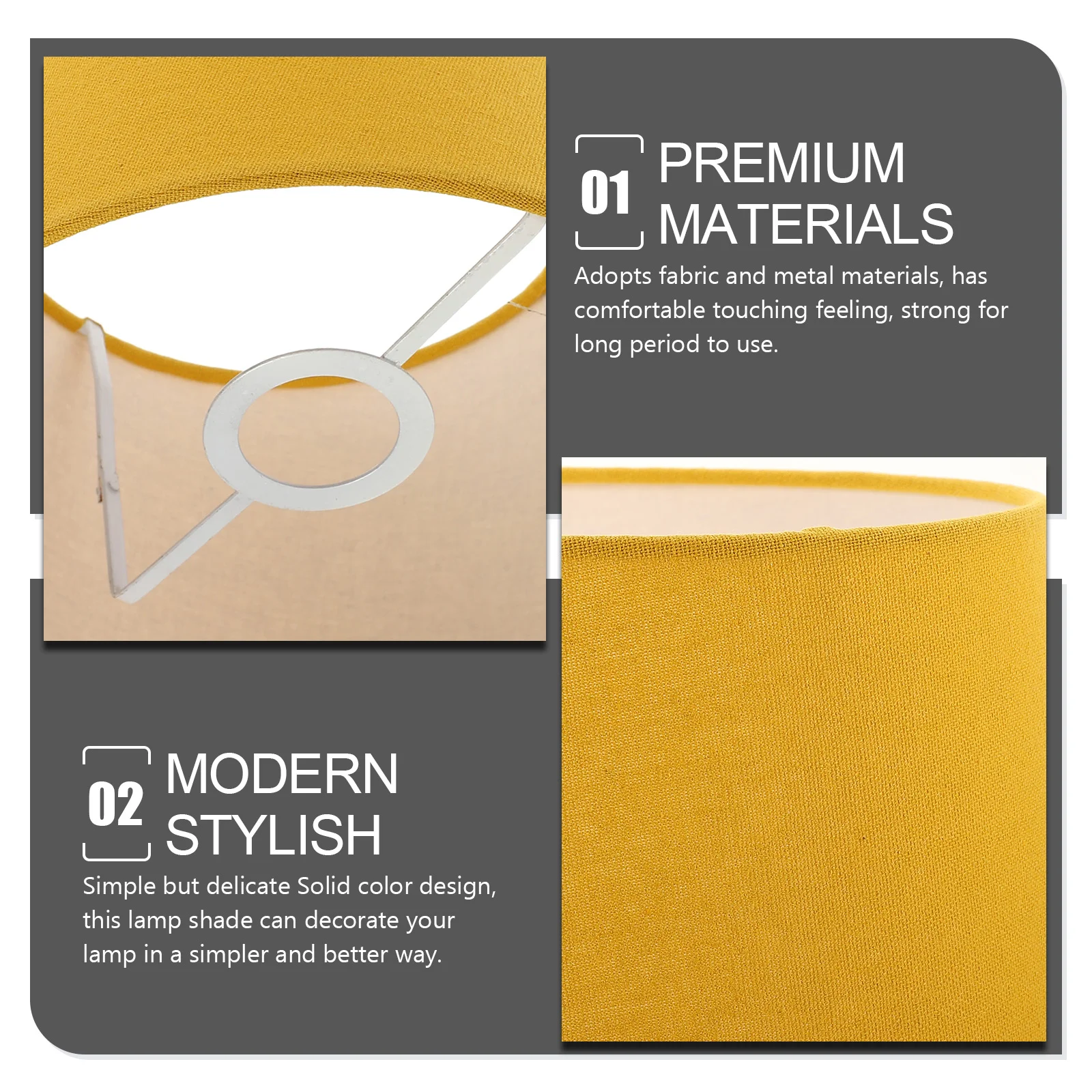 

Table Lamp Shade Floor Light Cover Replacement Lamp Cover Decorative Fabric Lampshade(E27/E14)