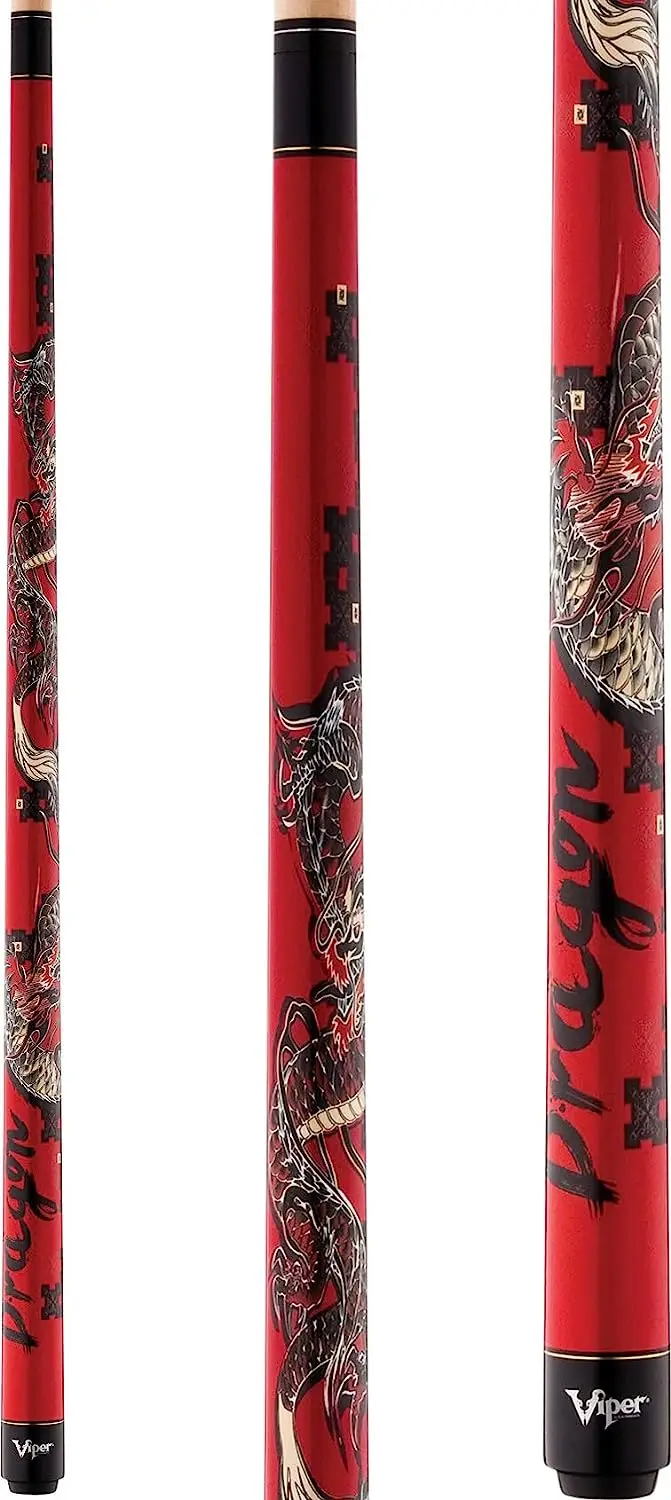 

Underground 58" 2-Piece Billiard/Pool Cue, Dragon Right hand pool gloves Pool gloves Pool glove Pool cue mm soft tip Chalk holde