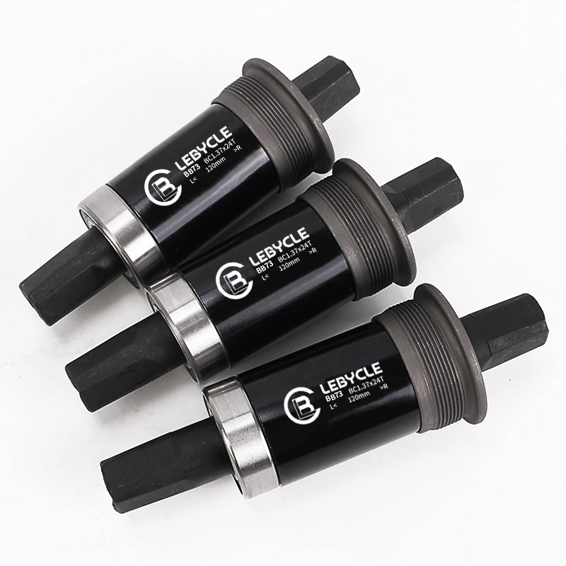 

Lebycle Mountain Bicycle Square Bottom Bracket BB68 Threaded Bottom Bracket Bike Hollow Axle 113/120/122.5/124.5/126mm