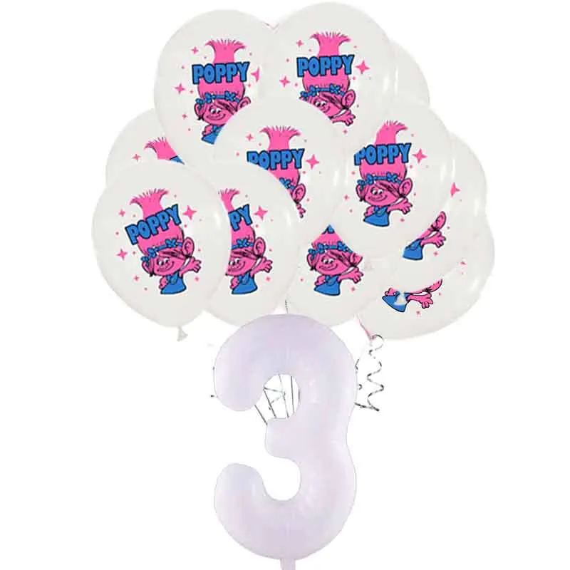 Мультяшные тролли фольгированный шар волшебный Гелиевый детская игрушка для