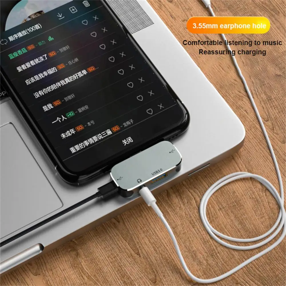 

3.55mm USB C HUB Dock Station HUB USB 3.0 Type C To HDMI-compatible USB Splitter Adapter For Macbook Pro Air Laptop PC