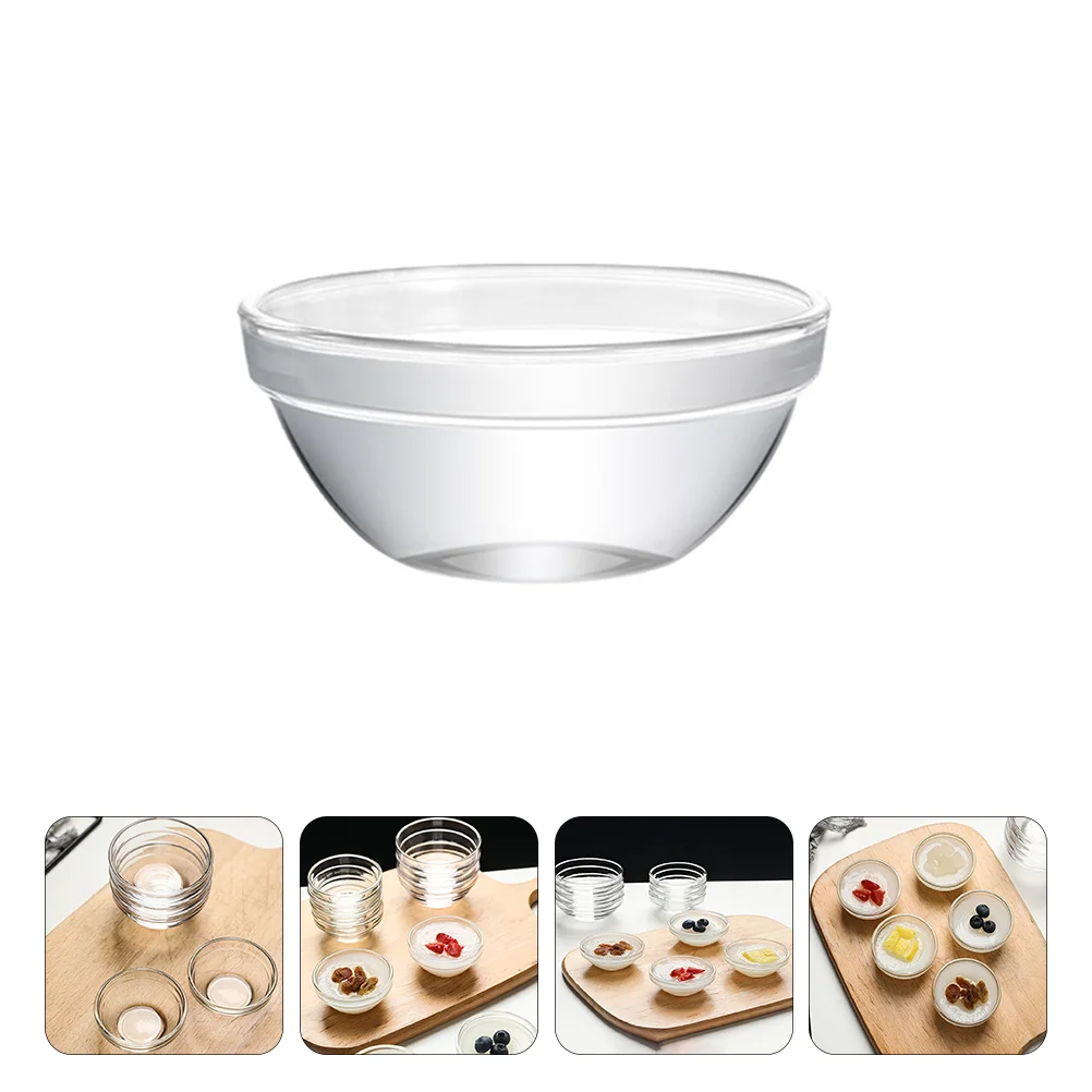 

Bowls Glass Bowl Small Mini Serving Dessert Pudding Prep Cups Salad Clear Dip Ramekins Charcuterie Sauce Rice Cup Soup Custard