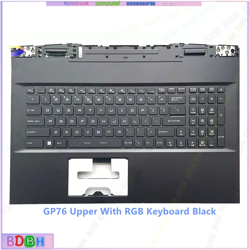 Фото Новый верхний корпус с RGB-подсветкой клавиатуры и подставкой для рук для MSI GE76 GP76 MS-17K1 17K3 17K4 №1