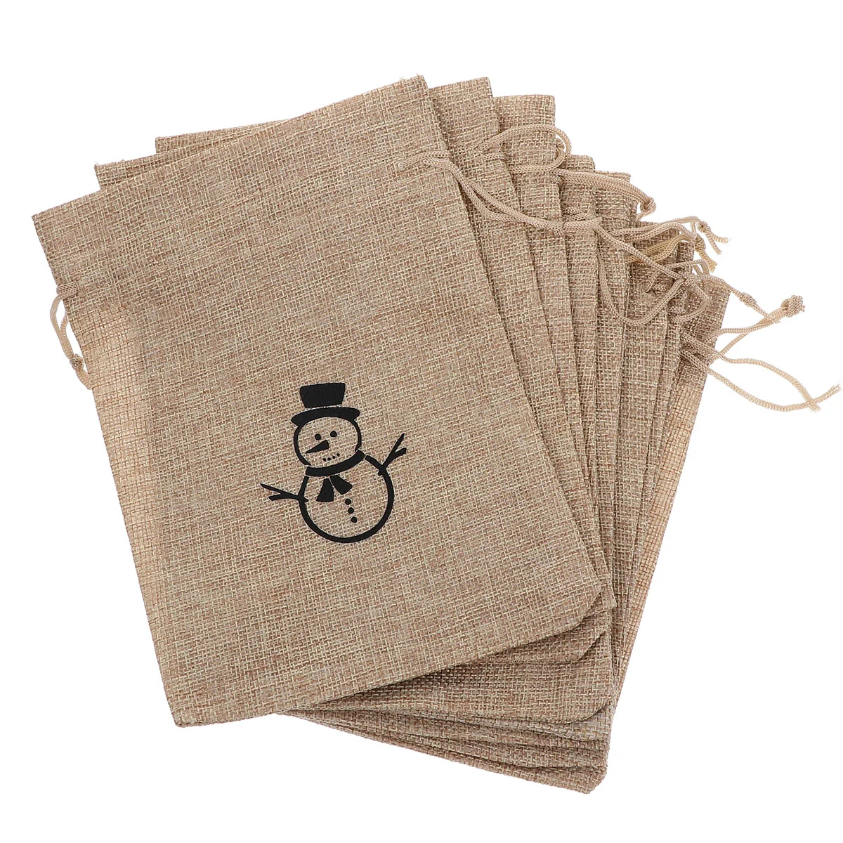 

10pcs Reusable Lightweight Practical Christmas Candy Bag Friends Family