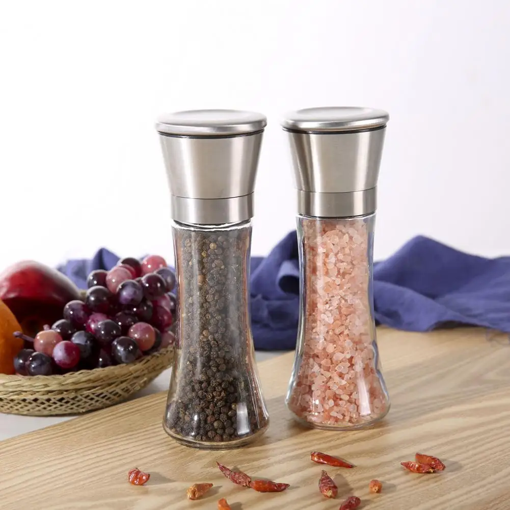 Great Salt Shaker Compact Pepper Grinder Labor-saving Manual Pepper Mill Shaker Condiment Grinding Tool  Cookware images - 6