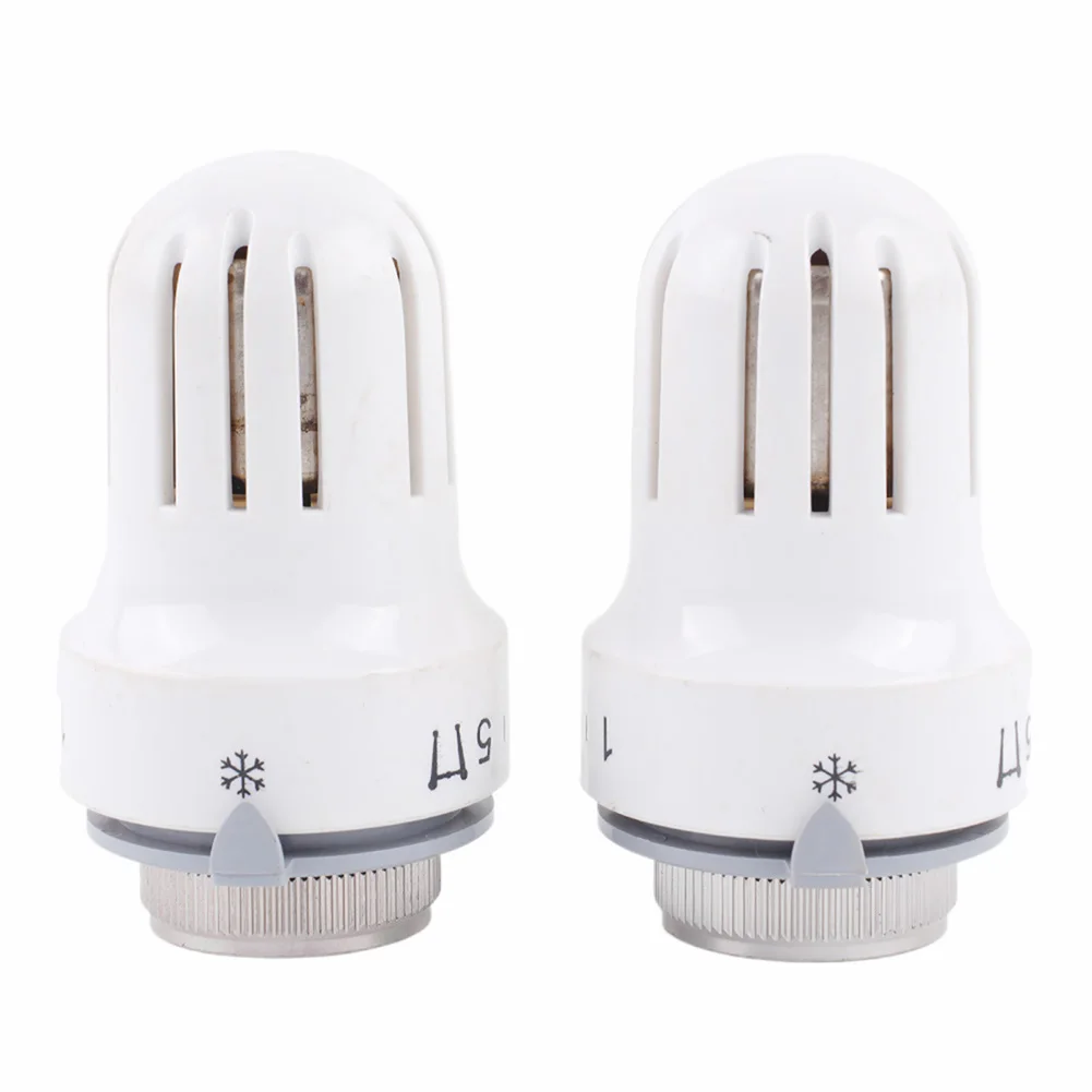 

2/4xRadiator Thermostat Head Heater Control Heating Valve M30 X 1.5 Thermostatic For Household Temperature Control Tool Parts