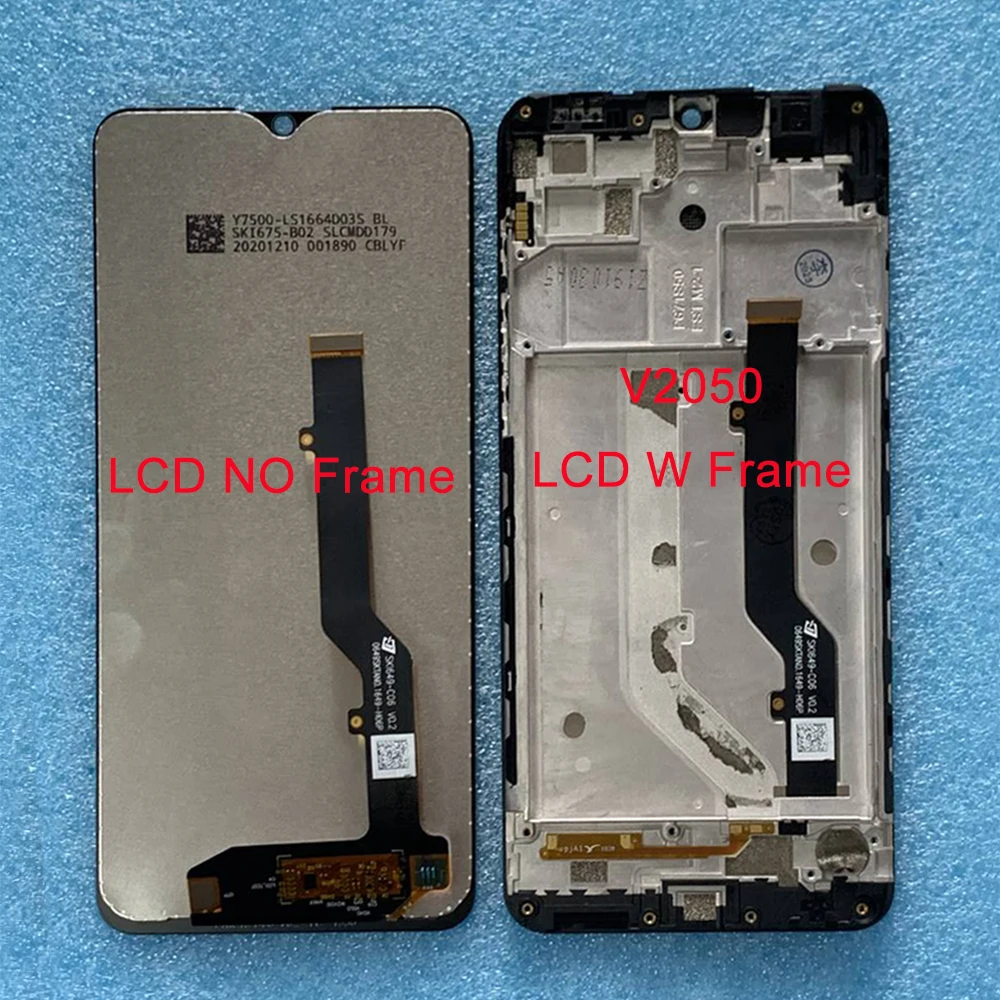 

6.49''Original For ZTE Blade 20 Smart V1050 LCD Display Screen Frame Touch Screen Digitizer For ZTE Blade V Smart V2050 2050RU