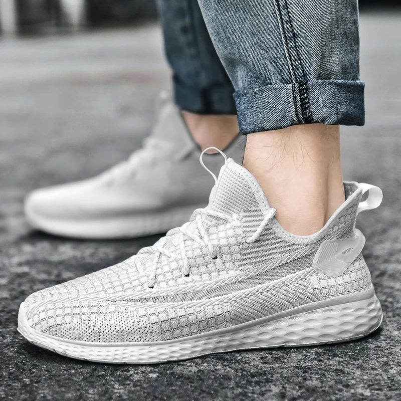 Spring Summer Unisex Running Shoes Mesh Breathable Jogging Sneakers for Men Women Large Size Male Casual Sneakers Free Shipping