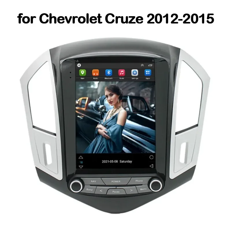 

Автомобильный радиоприемник с экраном 9,7 дюйма на Android 12 Тесла для Chevrolet Cruze 2012, 2013, 2014, 2015, GPS-навигация, мультимедийный видеоплеер для CarPlay