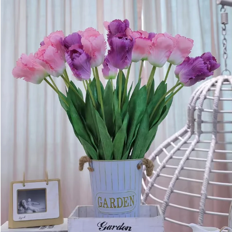 5 шт. увлажняющий большой тюльпан настоящий сенсорный искусственные цветы