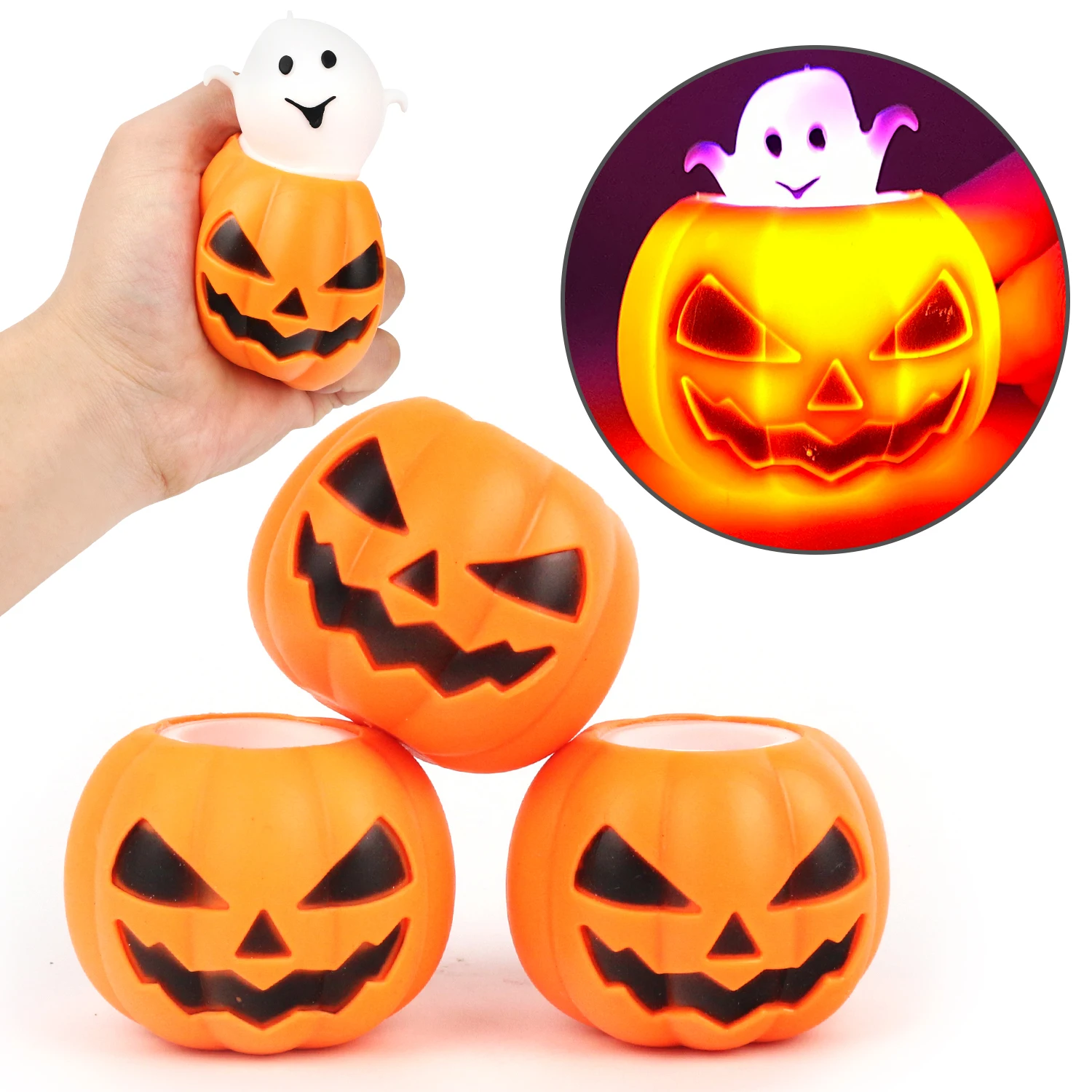 Смешные привидения тыквы на Хэллоуин развлекательные сжимаемые смешные игрушки