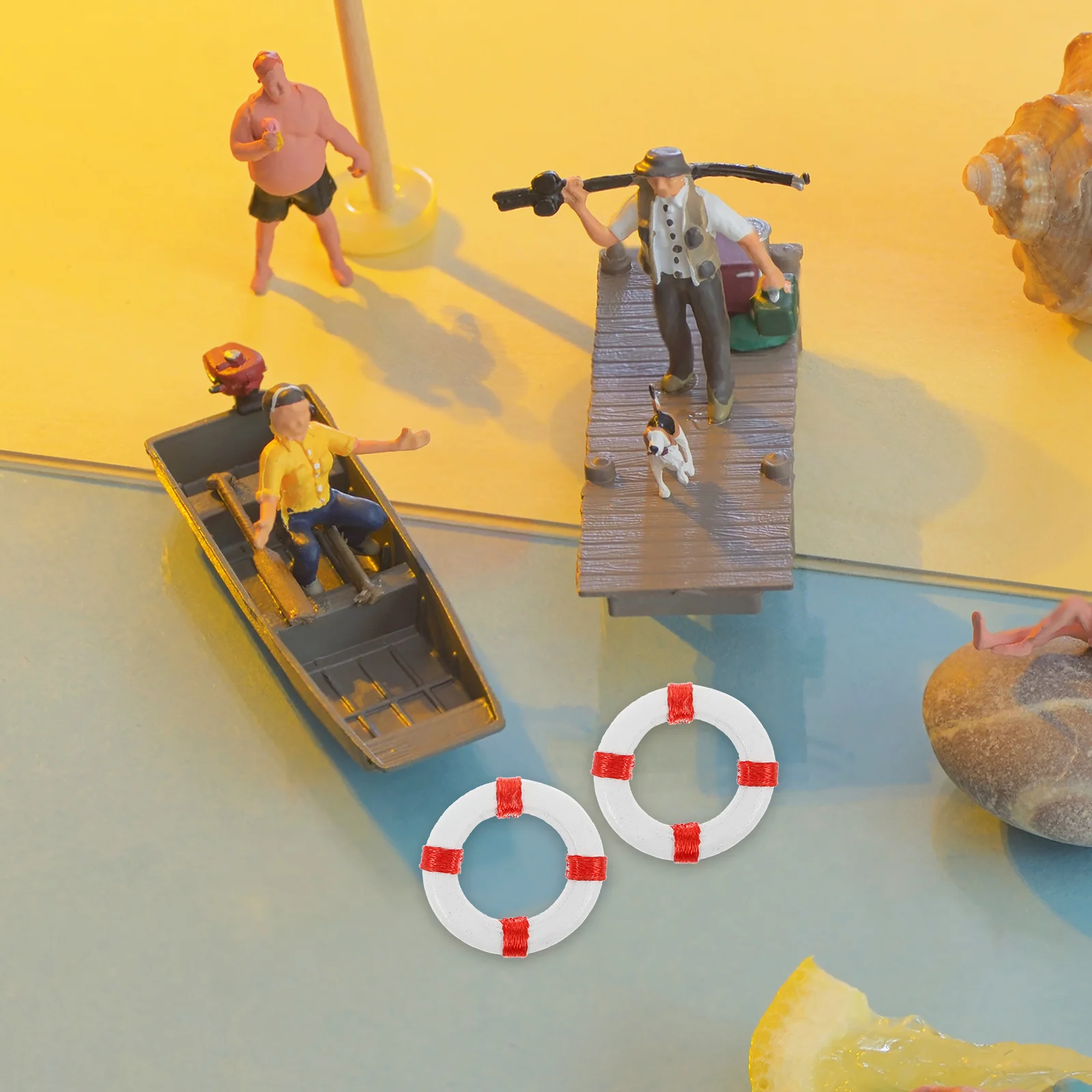 Океанские игрушки мини-морской декор спасательный круг кольцо для плавания