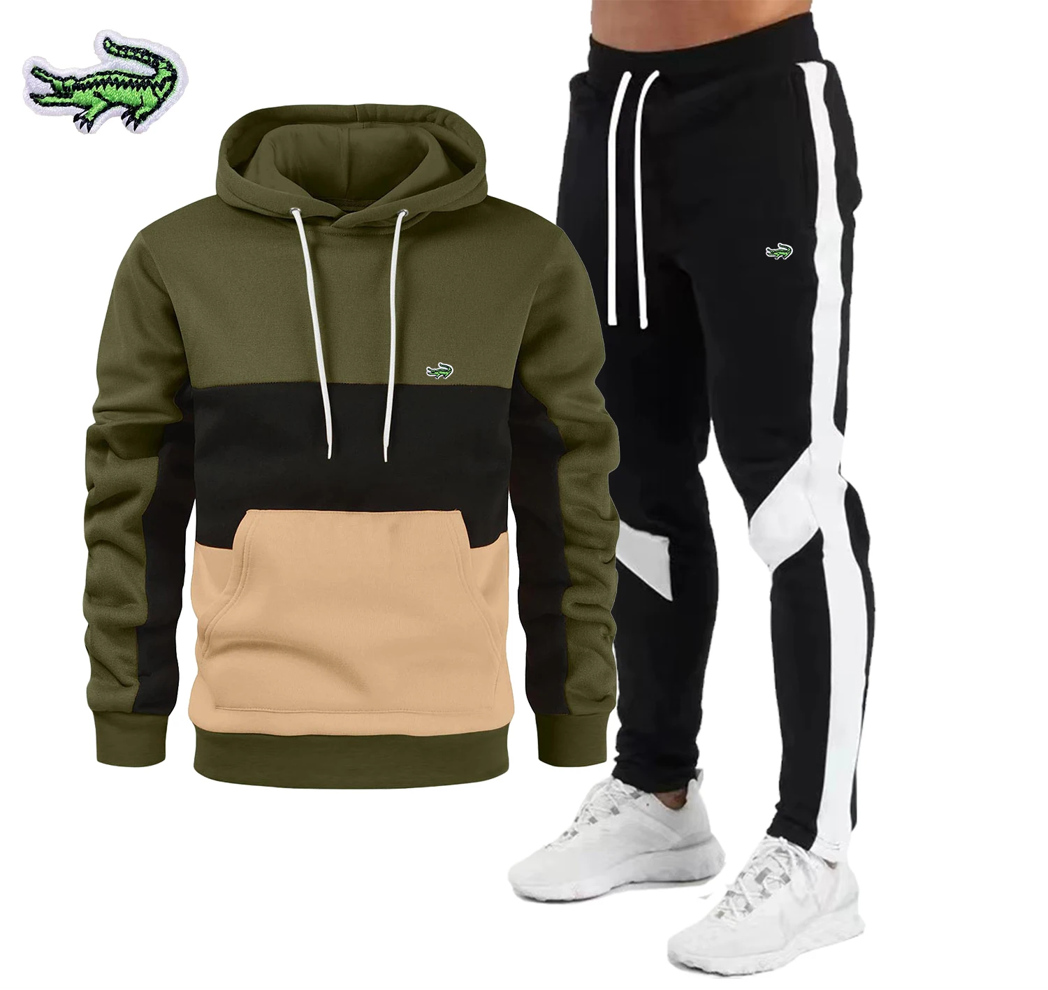 

2023 New Men's Autumn Winter Sets Hoodie+Pants Pieces Casual Tracksuit Male Sportswear Brand CARTELO Clothing Sweat Suit