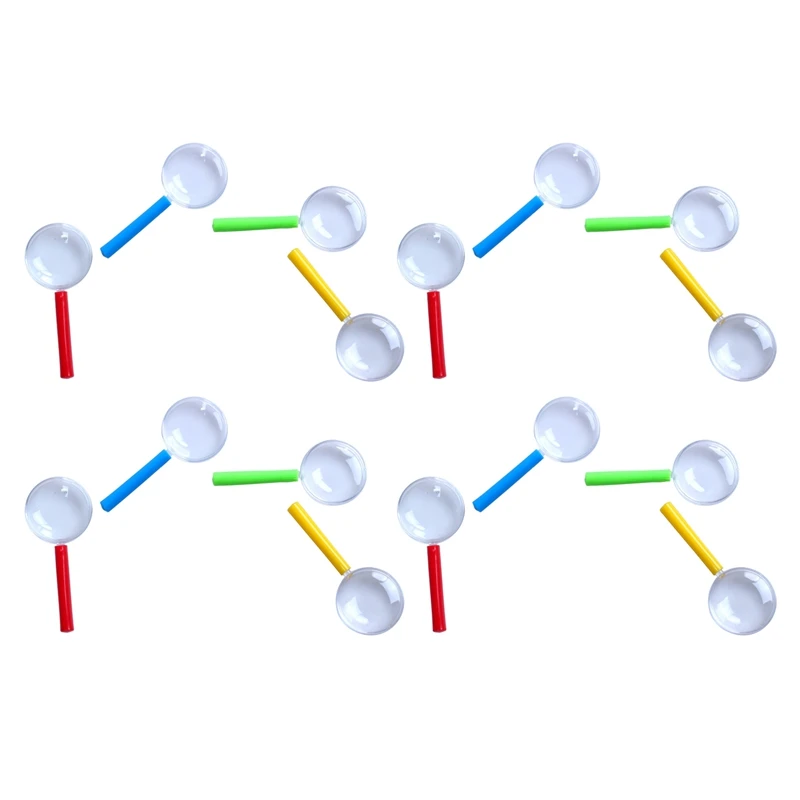 

16 шт., детские пластиковые мини-увеличительные стекла